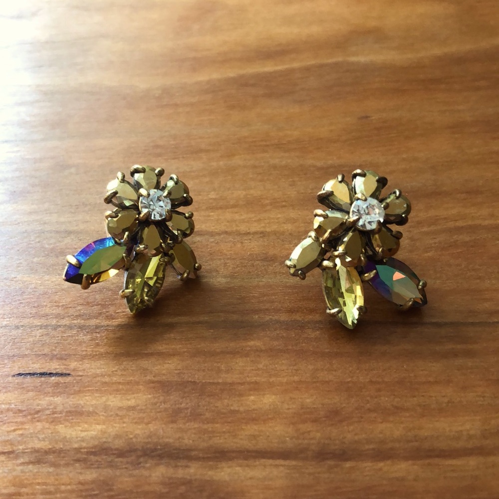 J. Crew crystal earrings